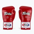 Fairtex Pro Wettbewerb Boxhandschuhe Locked Thumb Leder rot 2