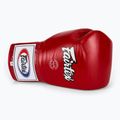 Fairtex Pro Wettbewerb Boxhandschuhe Locked Thumb Leder rot 5