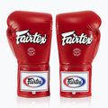 Fairtex Pro Wettbewerb Boxhandschuhe Locked Thumb Leder rot