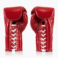 Fairtex Pro Wettbewerb Boxhandschuhe Locked Thumb Leder rot 2