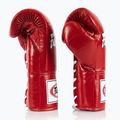 Fairtex Pro Wettbewerb Boxhandschuhe Locked Thumb Leder rot 3