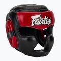 Boxhelm Fairtex Diagonal Vision SPaarring Headguard - Full Head Coverage black/red