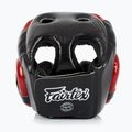 Boxhelm Fairtex Diagonal Vision SPaarring Headguard - Full Head Coverage black/red 3