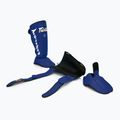 Fairtex Abnehmbare In-Step Schienbeinschoner, auch bekannt als Schienbeinschützer. "Twister" blau 4