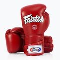 Boxhandschuhe Fairtex Stylish Angular SPaarring - Locked Thumb red 4