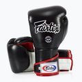 Fairtex Stylish Angular Sparring Boxhandschuhe - Locked Thumb schwarz/weiß/rot 4