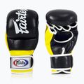 Fairtex Super Sparring Grappling Handschuhe schwarz/gelb 2