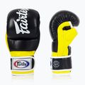 Fairtex Super Sparring Grappling Handschuhe schwarz/gelb 3
