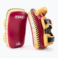 Trainingsschild YOKKAO Curved Kick Pads rot-gelb KYPCL-21 2