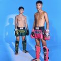 Herren-Trainingsshorts YOKKAO Original Muay Thai magenta 9
