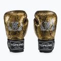 Top King Muay Thai Super Star Air Snake schwarz/goldene Boxhandschuhe