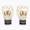 Top King Boxing Chain weiß/goldene Boxhandschuhe