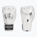 Top King Boxing Chain weiß/silberne Boxhandschuhe 3