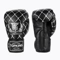 Top King Boxing Chain schwarz/silberne Boxhandschuhe