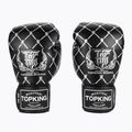 Top King Boxing Chain schwarz/silberne Boxhandschuhe