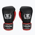 Top King Reborn Boxhandschuhe Semi Leder schwarz/rot