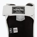 Top King Chain Semi Leather weiß/silberne Schienbein- und Fußschützer 6