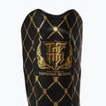Top King Chain Semi Leather schwarz/goldene Schienbein- und Fußprotektoren 3