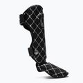 Top King Chain Semi Leather schwarz/silberne Schienbein- und Fußprotektoren 2
