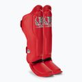 Top King Pro Semi Leder rot Schienbein- und Fußschützer