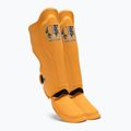 Top King Pro Semi Leder gelb Schienbein- und Fußprotektoren