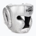 Top King Super Star weiß/silberner Boxhelm