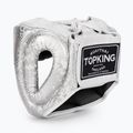 Top King Super Star weiß/silberner Boxhelm 3