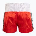 Top King Thai Boxing Trainingsshorts rot/weiß 2
