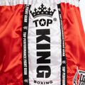 Top King Thai Boxing Trainingsshorts rot/weiß 4