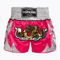 Top King Thai Boxing Trainingsshorts rosa/weiß