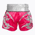 Top King Thai Boxing Trainingsshorts rosa/weiß 2