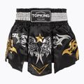 Top King Thai Boxing Trainingsshorts schwarz/weiß/gold