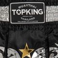 Top King Thai Boxing Trainingsshorts schwarz/weiß/gold 3