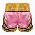 Top King Thai Boxing Trainingsshorts rosa/gold 2