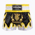 Top King Thai Boxing Trainingsshorts schwarz/gold/weiß