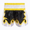 Top King Thai Boxing Trainingsshorts schwarz/gold/weiß 2