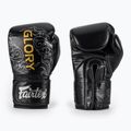 Boxhandschuhe Fairtex Glory Kickboxing Competition Training Boxing black/silver