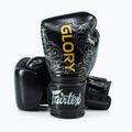 Boxhandschuhe Fairtex Glory Kickboxing Competition Training Boxing black/silver 4