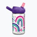 CamelBak Eddy+ 400 ml Regenbogenblumen-Reiseflasche für Kinder 3