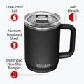 Thermobecher CamelBak Thrive Mug Insulated SST 470 ml black 6