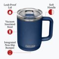 Thermobecher CamelBak Thrive Mug Insulated SST 470 ml navy 5