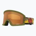 Skibrille DRAGON DX3 OTG leafy camo/lumalens amber