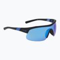 Sonnenbrille Nike Show X1 matte black/blue mirror