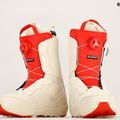 Damen Snowboard Boots Salomon Ivy Boa SJ Boa gebleicht Sand/Mandelmilch/Aurora rot 11