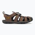 KEEN Clearwater Cnx Leder dunkle Erde/schwarz Herren Sandalen 2