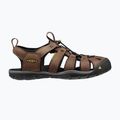 KEEN Clearwater Cnx Leder dunkle Erde/schwarz Herren Sandalen 8