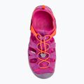 KEEN Moxie lila Wein/Nasturtium Kinder-Trekking-Sandalen 6