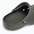 Crocs Classic Herren Pantoletten in staubigem Oliv 10