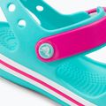 Crocs Crockband Kinder Sandalen pool/candy rosa 8