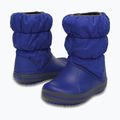 Crocs Winter Puff Kids Schneestiefel azurblau/hellgrau 2